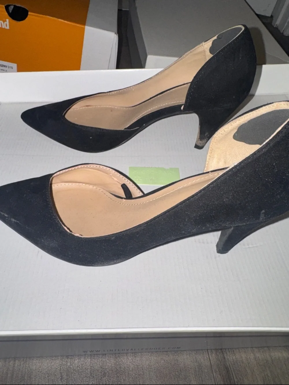 Zara Black Pointed-Toe D'Orsay Heels - Picture 5 of 5